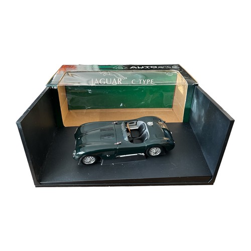 15 - Autoart (Classics Division) 1/18th Jaguar C-Type No. 73500, generally excellent in excellent to good... 