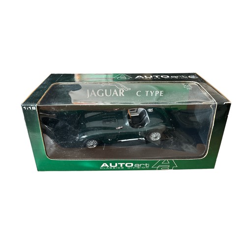 15 - Autoart (Classics Division) 1/18th Jaguar C-Type No. 73500, generally excellent in excellent to good... 