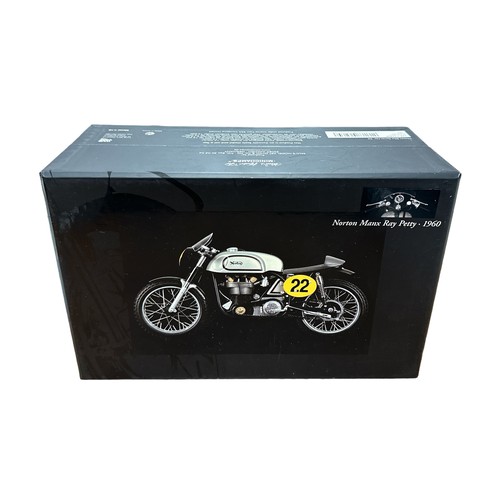 106 - Minichamps 1/12th scale 1960 Norton Manx Ray Petty No. 122 132400 (Classic Bike series No. 26), gene... 