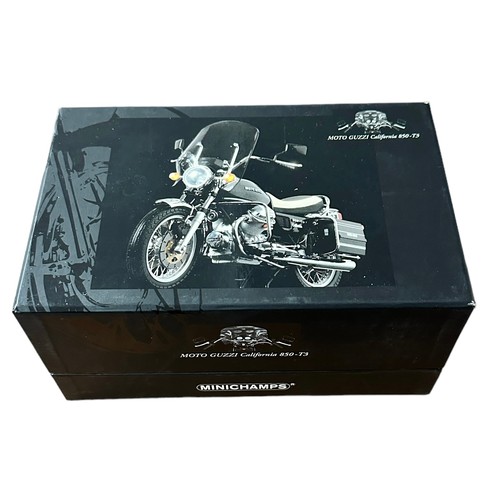 115 - Minichamps 1/12th scale 1975 Moto Guzzi 850 T3 California No. 122 165100 (Classic Bike series No. 10... 