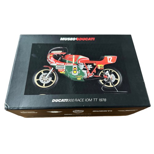 Minichamps 1/12th scale Ducati 900 Isle of Man TT 1978 Mike Hailwood No.  122 781212 (Classic Bike s