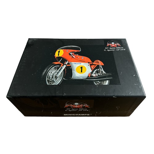 121 - Minichamps 1/12 MV Agusta 500ccm G. Agostini 1970 No. 122 700001 (Classic Bike series No. 18), gener... 