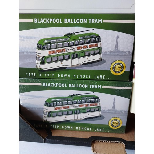 11 - Atlas Editions British Trams and Coaches, generally excellent in excellent boxes (most shrink-wrappe... 