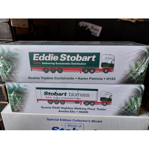 8 - Atlas Editions Eddie Stobart collection, generally excellent in excellent boxes (most shrink-wrapped... 