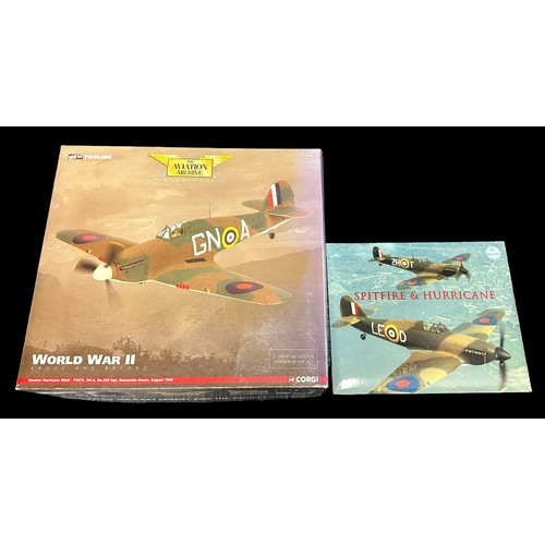 65 - Corgi Aviation Archive 1/32nd scale Hawker Hurricane MkIA 249 Sqn Boscombe Down Lt. Nicholson VC No.... 