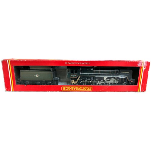 311 - Hornby BR green 92220 Evening Star 2-10-0 locomotive and tender No. R373, generally excellent in goo... 