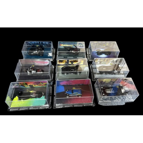 72 - Eaglemoss Batman vehicles and aircraft collection, partwork series, generally excellent in excellent... 