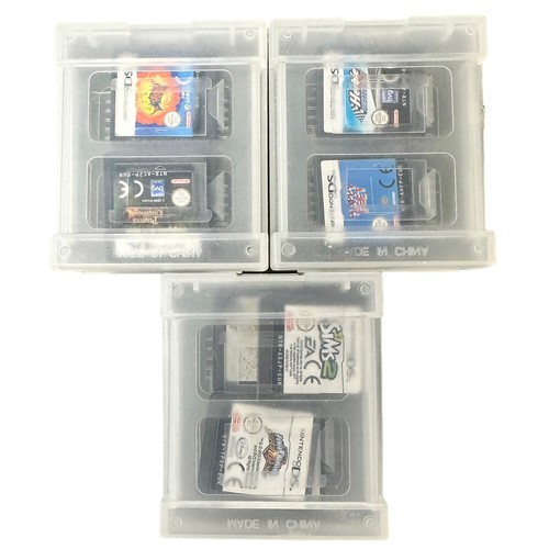 242 - 9x Nintendo DS games. Games are Power Rangers - Super Legends, The Sims 2, Brain Training, Cars 2, H... 