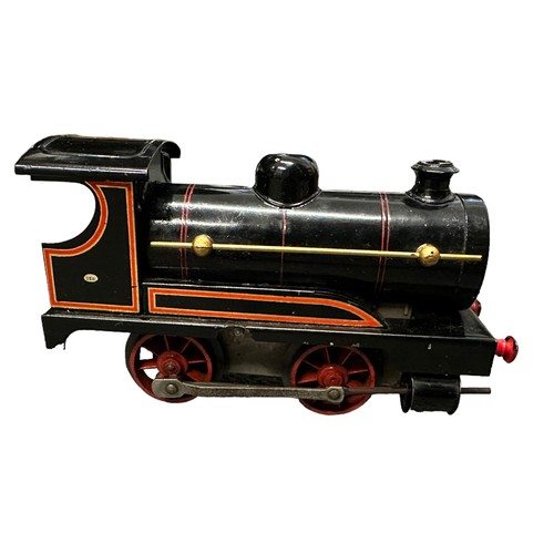 291 - Hornby LNER black 0-4-0T clockwork with key locomotive, generally excellent to good plus in good fai... 