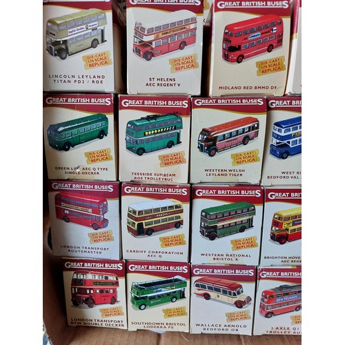 6 - Atlas Editions Great British Buses collection, 
complete set of 31, generally excellent in excellent... 