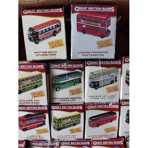 7 - Atlas Editions Great British Buses collection, generally excellent in excellent to good plus boxes (... 