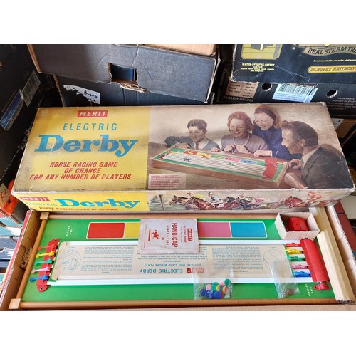 207 - Vintage toy games, ideal for a vintage Christmas, generally excellent to good in good or better boxe... 