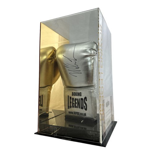 403 - Mike Tyson, signed Mike Tyson Boxing Legends boxing glove with a certificate of authenticity issued ... 