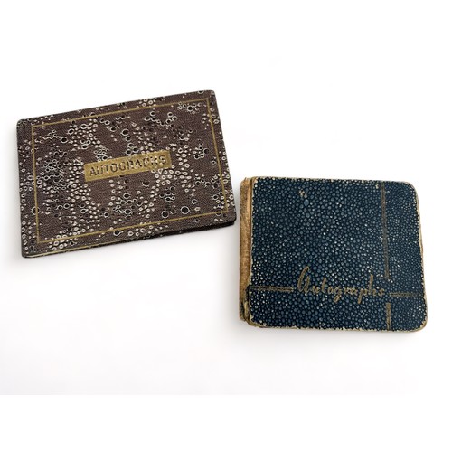 315 - Two vintage autograph books containing several autographs, mainly of stars of the entertainment worl... 