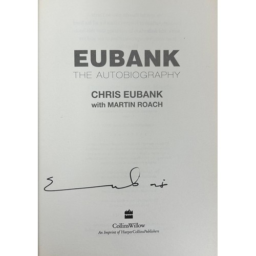 409 - Chris Eubank (British, b.1966), pair of signed white Lonsdale boxing gloves, signed by boxing legend... 