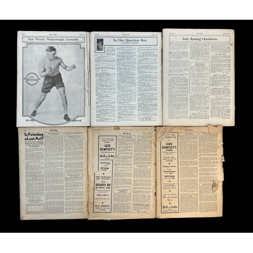 413 - The Ring Magazine, with 1920’s copies of The Ring Magazine, to include; July 1927, August 1927, Apri... 