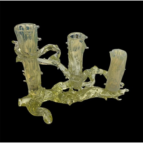 282 - John Walsh / Thomas Webb small range of Victorian glass cactus / thorn glassware vases, all in diffe... 