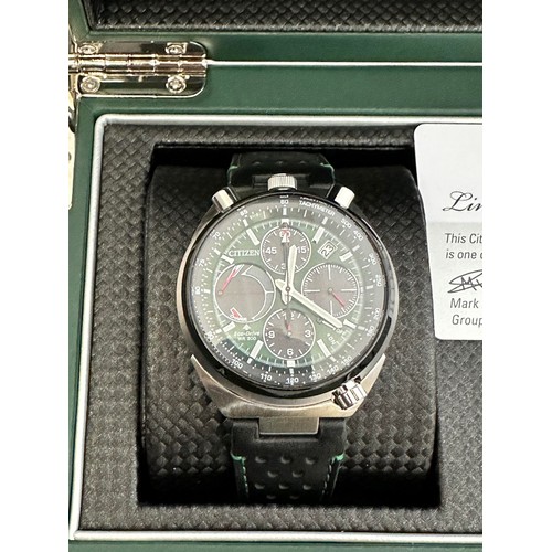 76 - Citizen Eco-Drive Promaster Bullhead Racing Chronograph Limited Edition wristwatch, featuring a 1/5 ... 