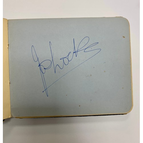 315 - Two vintage autograph books containing several autographs, mainly of stars of the entertainment worl... 