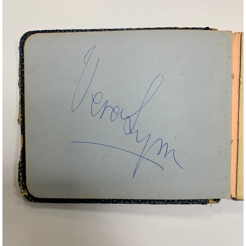 315 - Two vintage autograph books containing several autographs, mainly of stars of the entertainment worl... 