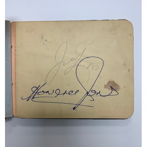 315 - Two vintage autograph books containing several autographs, mainly of stars of the entertainment worl... 