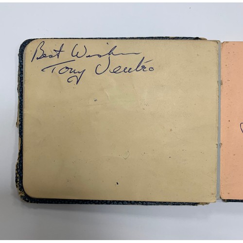 315 - Two vintage autograph books containing several autographs, mainly of stars of the entertainment worl... 