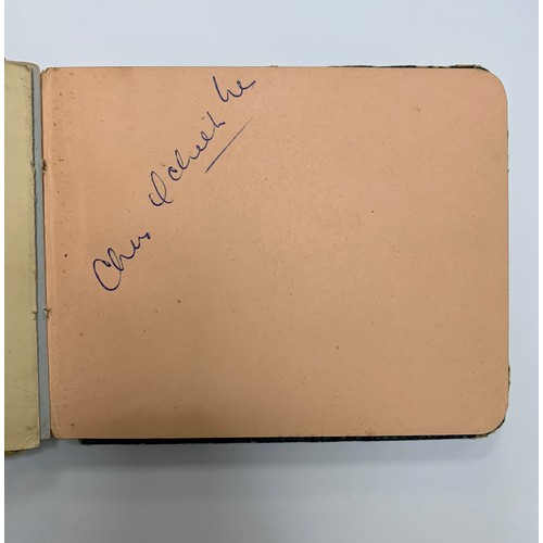 315 - Two vintage autograph books containing several autographs, mainly of stars of the entertainment worl... 