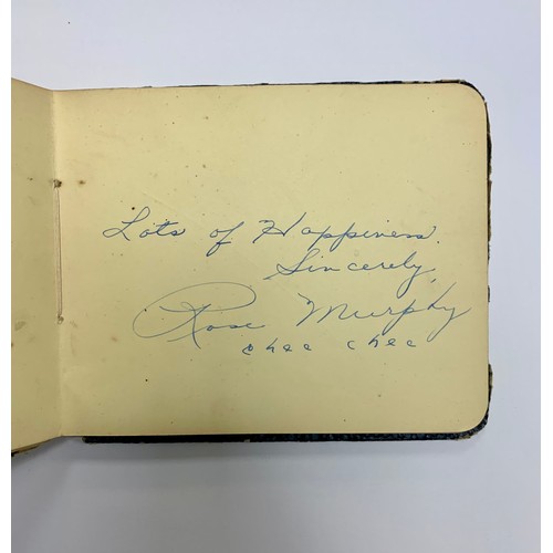 315 - Two vintage autograph books containing several autographs, mainly of stars of the entertainment worl... 