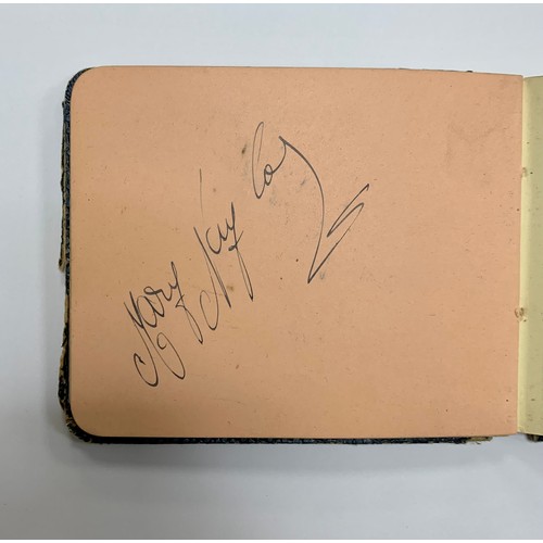 315 - Two vintage autograph books containing several autographs, mainly of stars of the entertainment worl... 