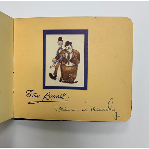 315 - Two vintage autograph books containing several autographs, mainly of stars of the entertainment worl... 