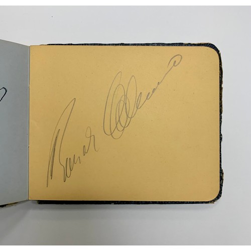 315 - Two vintage autograph books containing several autographs, mainly of stars of the entertainment worl... 