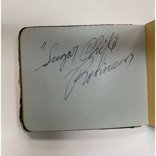 315 - Two vintage autograph books containing several autographs, mainly of stars of the entertainment worl... 