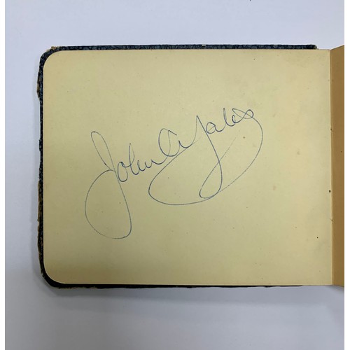 315 - Two vintage autograph books containing several autographs, mainly of stars of the entertainment worl... 