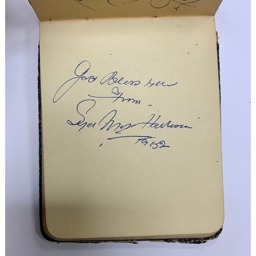 315 - Two vintage autograph books containing several autographs, mainly of stars of the entertainment worl... 