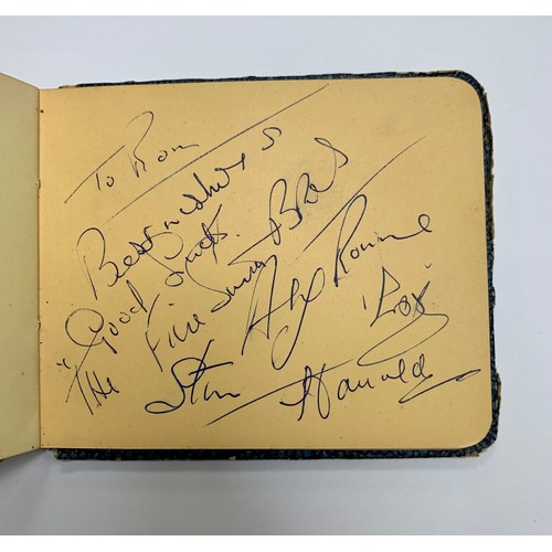 315 - Two vintage autograph books containing several autographs, mainly of stars of the entertainment worl... 