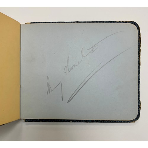 315 - Two vintage autograph books containing several autographs, mainly of stars of the entertainment worl... 