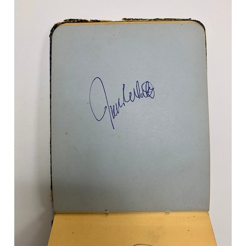 315 - Two vintage autograph books containing several autographs, mainly of stars of the entertainment worl... 