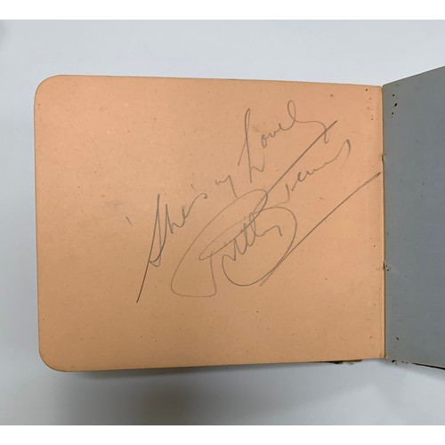 315 - Two vintage autograph books containing several autographs, mainly of stars of the entertainment worl... 