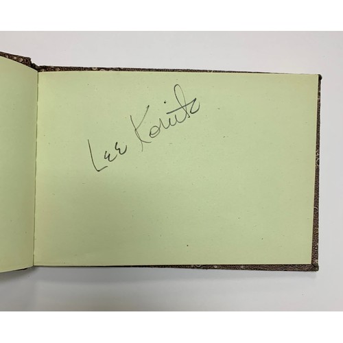 315 - Two vintage autograph books containing several autographs, mainly of stars of the entertainment worl... 