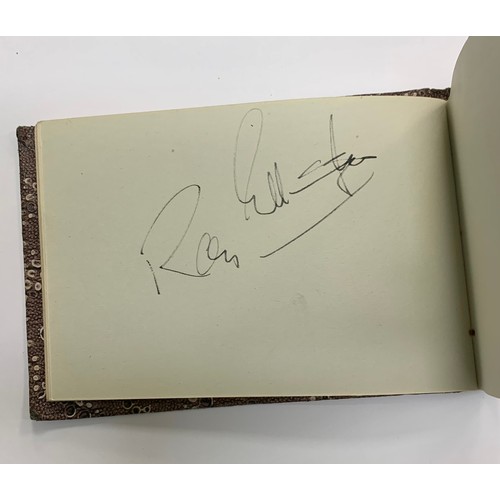 315 - Two vintage autograph books containing several autographs, mainly of stars of the entertainment worl... 