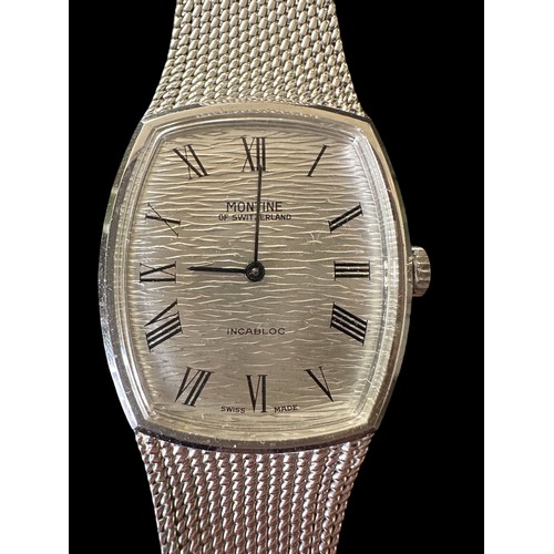 84A - Montine of Switzerland stainless steel wristwatch