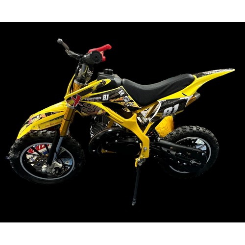 454 - Mini Moto Hipher 81 50cc petrol Child's dirt bike, generally  good plus to good (some unattached par... 