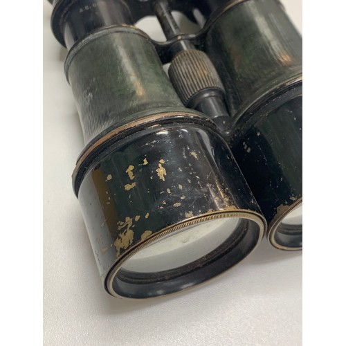 307 - A. Bourdou, pair of early 20th Century French Opera binoculars by A. Bourdou, Paris. Inscribed to A.... 