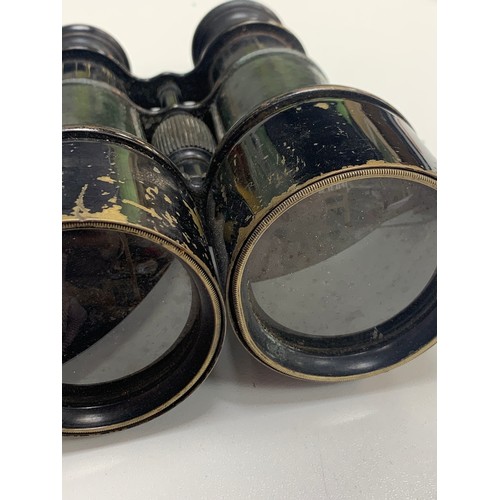 307 - A. Bourdou, pair of early 20th Century French Opera binoculars by A. Bourdou, Paris. Inscribed to A.... 