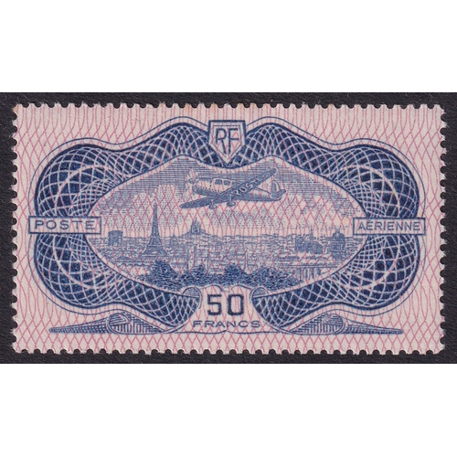 75 - France 1936 Air 50f Banknote Caudron C-635 (SG 541) UM, Cat Val £1000. The stamp has a few toned per... 