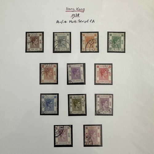 88 - Hong Kong, 1938-52 vals to $10 lilac & blue FU with $5 dull violet & scarlet FU, 1941 British Occupa... 