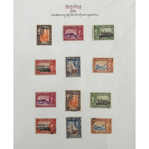 88 - Hong Kong, 1938-52 vals to $10 lilac & blue FU with $5 dull violet & scarlet FU, 1941 British Occupa... 