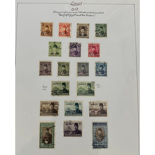 67 - Egypt, 1923-1989 collection of U/FU issues on loose leaves, including 1923 set to £1 U with further ... 