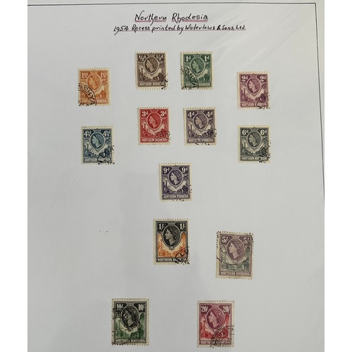 195 - Northern Rhodesia, 1938-1990 predominantly U collection on loose leaves with 1938-52 set to 20/ FU, ... 