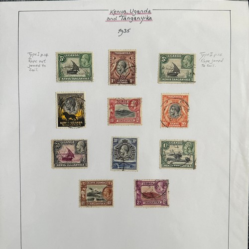 142 - Kenya, Uganda and Tanganyika. 1935-modern range on loose leaves including, 1935-37 vals to 2/ U, 195... 